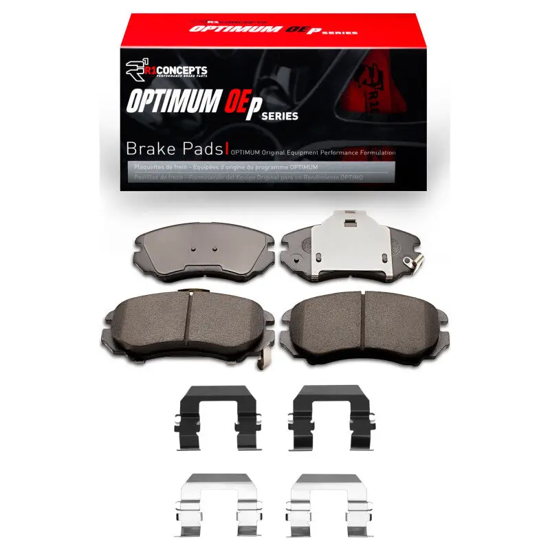 R1 02-13 Hyundai Sonata Front Optimum Oe Pads & Hardware Kit 1