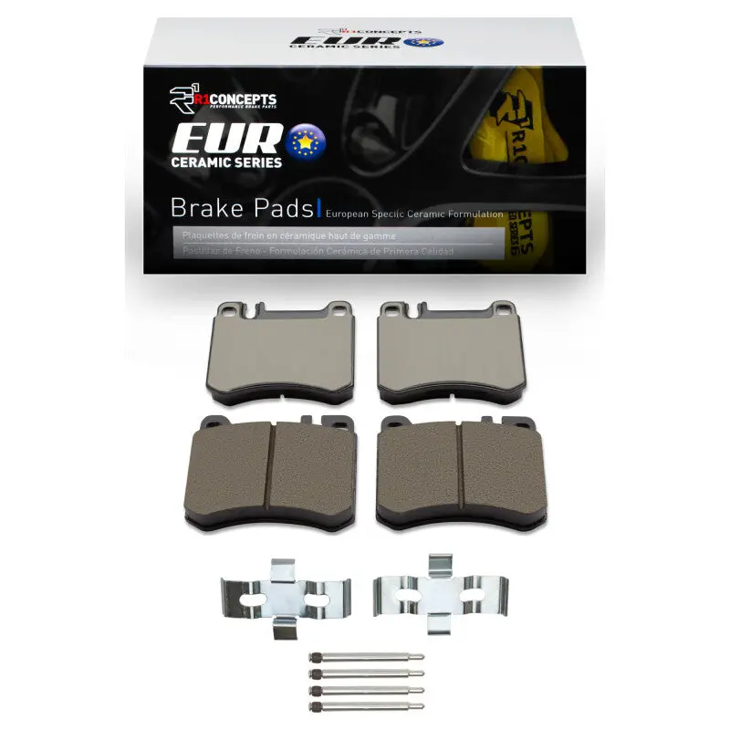 R1 1986-1989 Mercedes-Benz 560Sl Front R1 Euro Ceramic Pads & Hardware Kit 1