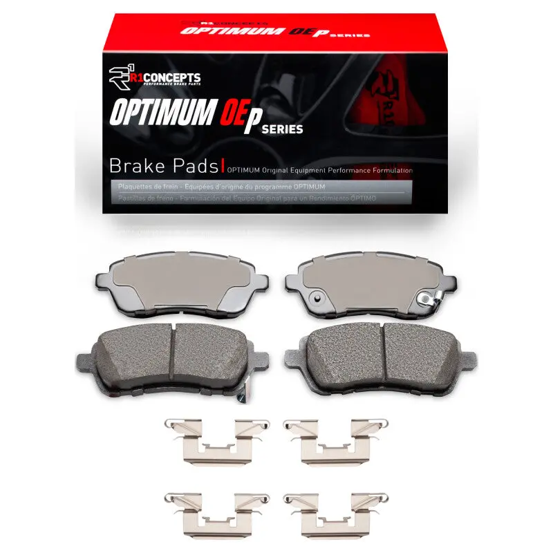 R1 11-19 Ford Fiesta (Usa/Canada) Front Optimum Oe Brake Pads & Hardware Kit 1