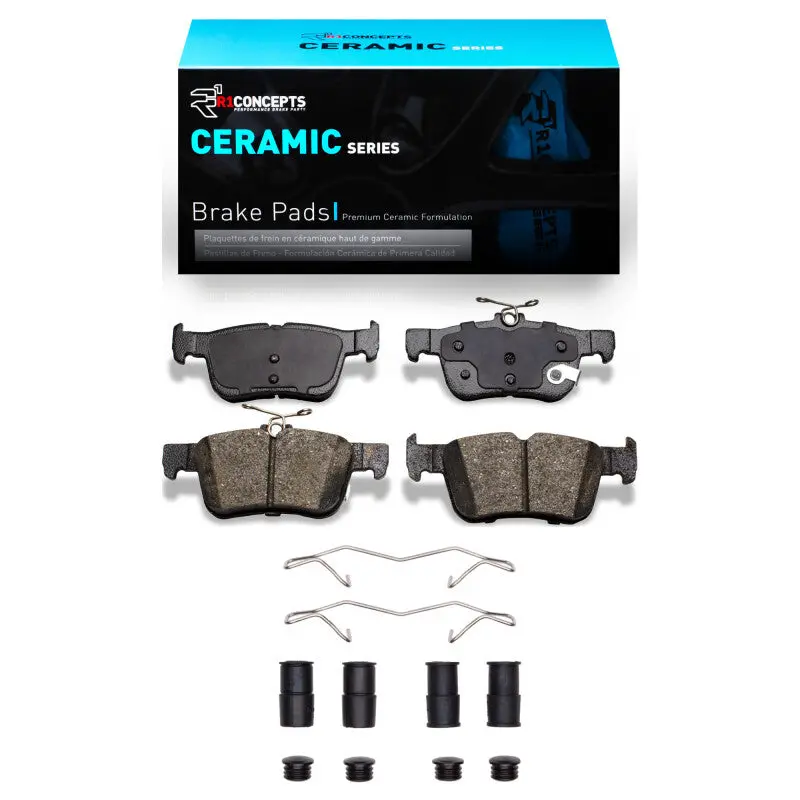 R1 2013-2024 Ford Special Service Police Sedan Rear R1 Ceramic Pads & Hardware Kit 1