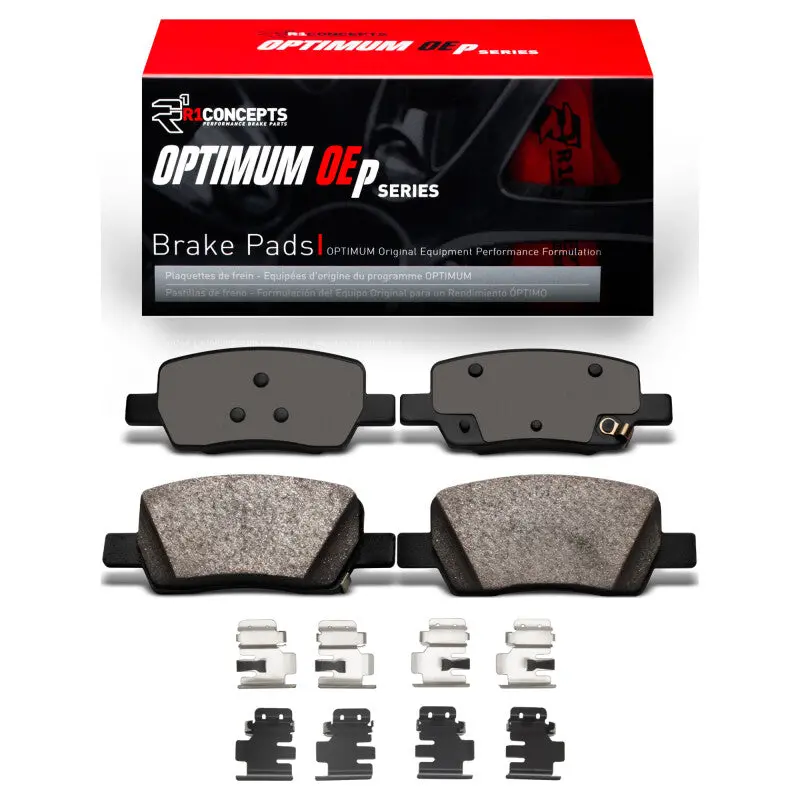R1 21-26 Hyundai Santa Cruz Rear Optimum Oe Brake Pads & Hardware Kit 1