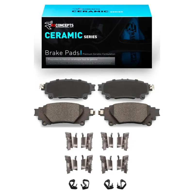 R1 2013-2020 Lexus Gs450h Rear R1 Ceramic Pads & Hardware Kit 1