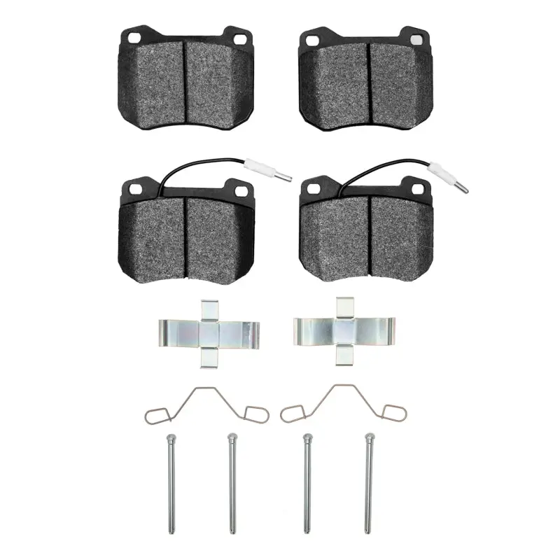R1 77-89 Peugeot 505 Front Semi Met Pads & Hardware Kit 1