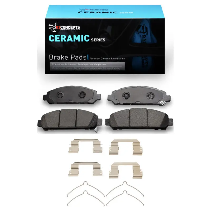 R1 2009-2015 Toyota Venza Front R1 Ceramic Pads & Hardware Kit 1