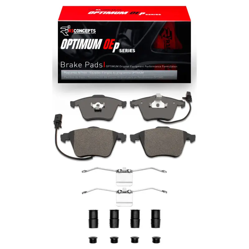 R1 00-09 Audi A4 (Usa/Canada) Front Optimum Oe Pads & Hardware Kit 1