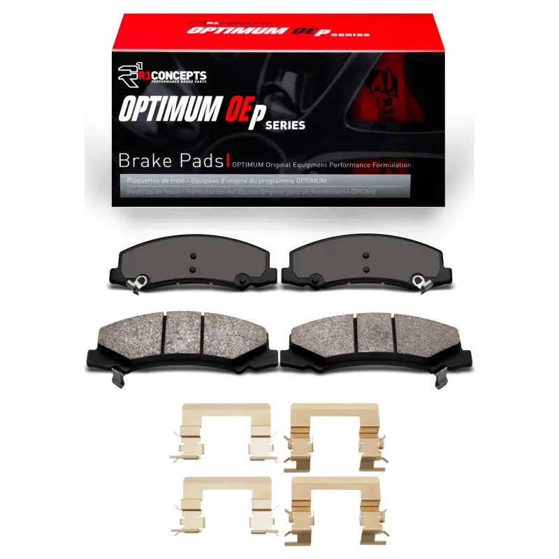 R1 11-16 Chevrolet Impala Limited Front Optimum Oe Pads & Hardware Kit 1