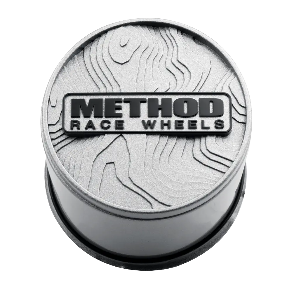 Center Cap | Topo Push-Through | Silver 1