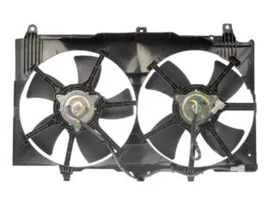 Tyc Complete Radiator Fan Shroud W/ Motors And Fan Blades - Nissan 350Z 07-08 Z33 1