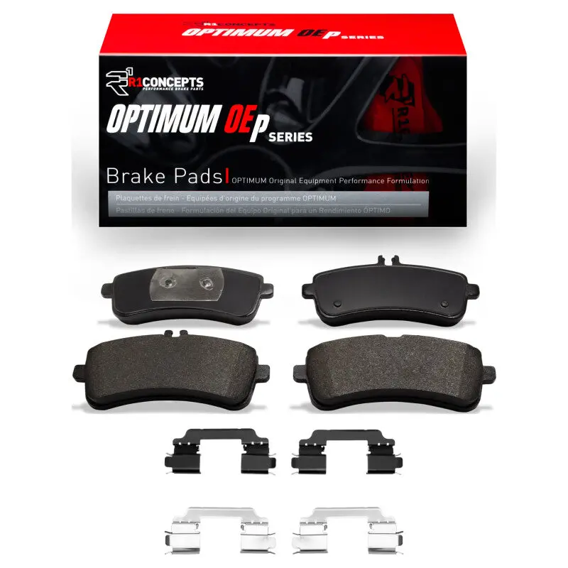R1 14-24 Mercedes-Benz C63 Amg S Rear Optimum Oe Pads & Hardware Kit 1