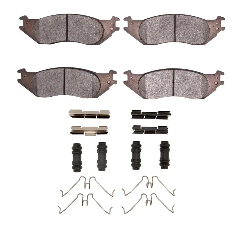R1 04-06 Ford E-150 Front Semi Met Pads & Hardware Kit 1