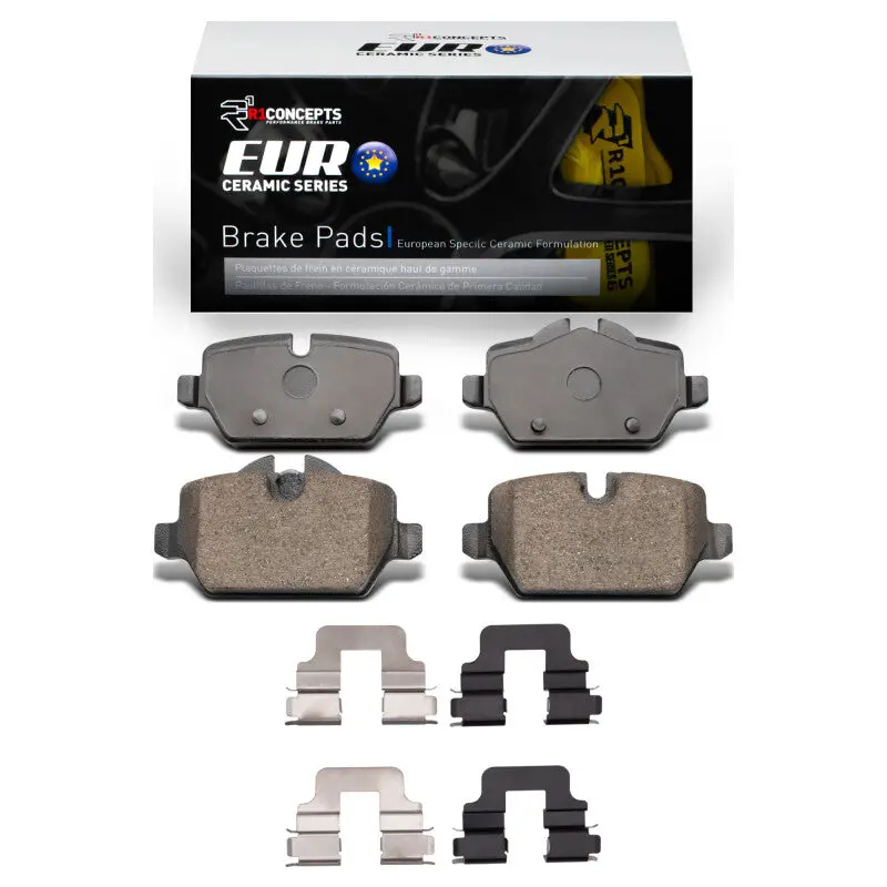 R1 05-16 Bmw 120I (Mexico) Rear Euro Ceramic Pads & Hardware Kit 1