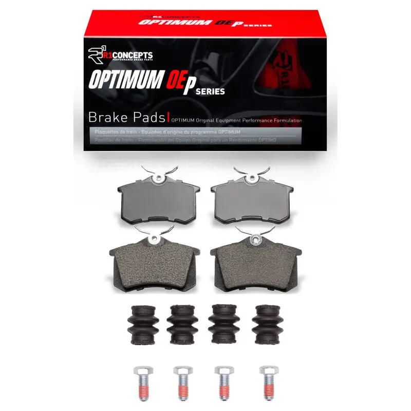 R1 97-08 Audi A4 (Mexico) Rear Optimum Oe Pads & Hardware Kit 1