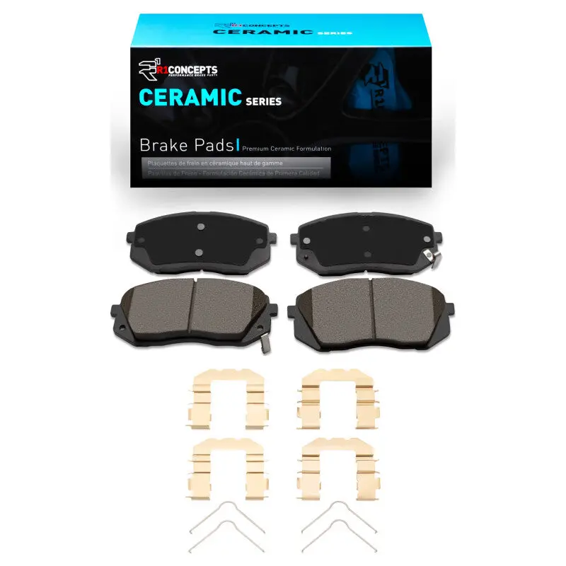 R1 07-10 Kia Rondo (Usa) Front Ceramic Pads & Hardware Kit 1
