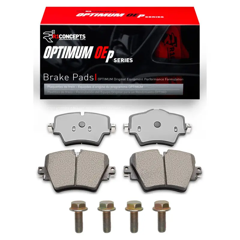 R1 -25 Bmw 330I Front Optimum Oe Pads & Hardware Kit 1