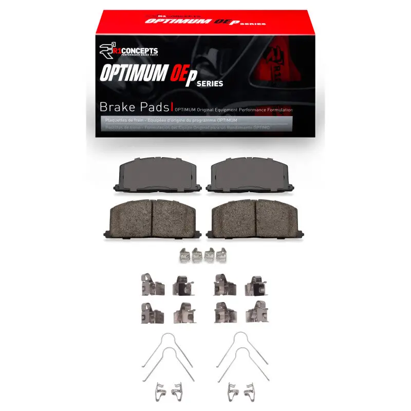 R1 92-99 Toyota Tercel Front Optimum Oe Pads & Hardware Kit 1