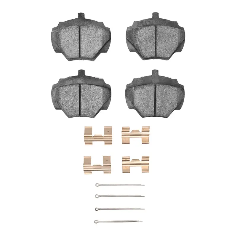 R1 74-16 Land Rover Range Rover Rear Semi Met Pads & Hardware Kit 1