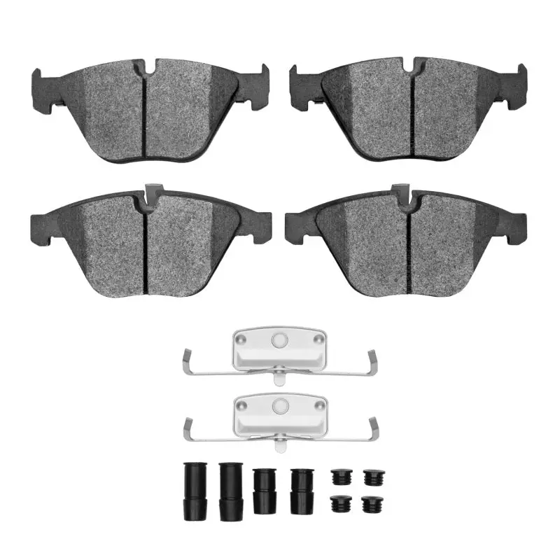 R1 02-13 Bmw 528I Xdrive Front Semi Met Pads & Hardware Kit 1