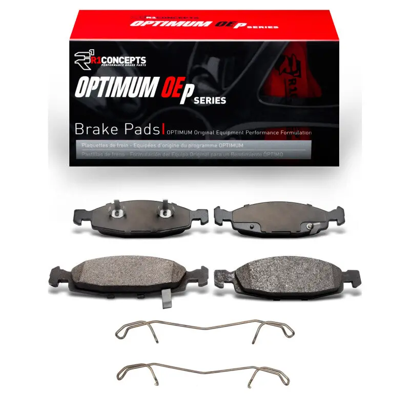 R1 99-02 Jeep Grand Cherokee Front Optimum Oe Pads & Hardware Kit 1