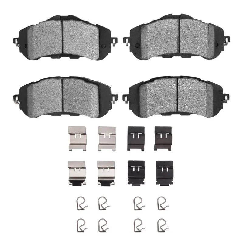 R1 16-17 Peugeot 308 (Mexico) Front Semi Met Pads & Hardware Kit 1