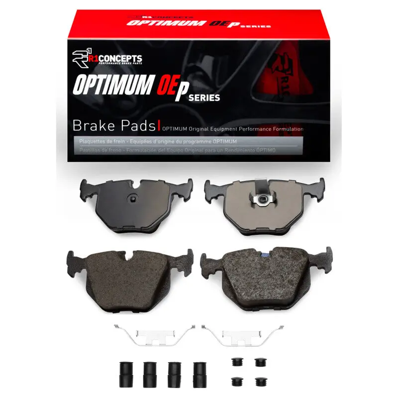 R1 01-10 Bmw X3 Rear Optimum Oe Pads & Hardware Kit 1