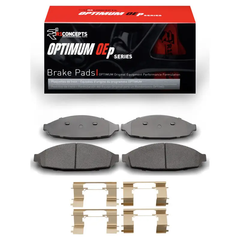 R1 03-11 Ford Crown Victoria Front Optimum Oe Pads & Hardware Kit 1