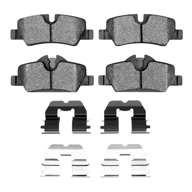R1 14-24 Mini Cooper (Excl Clubman) Rear Semi Met Pads & Hardware Kit 1