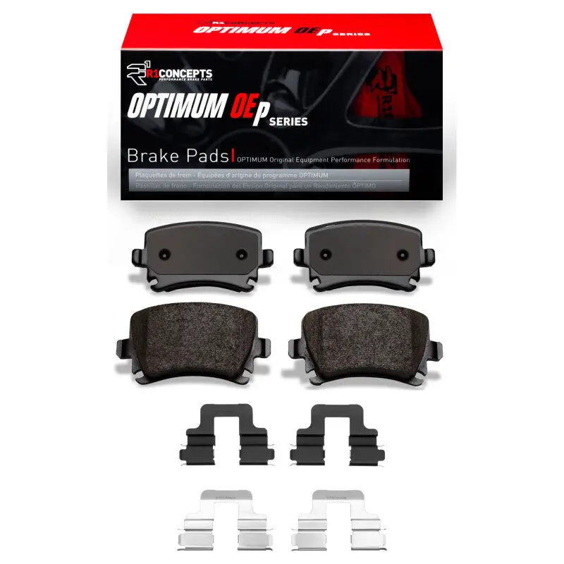 R1 2000-2018 Audi Q3 (Mexico) Rear R1 Optimum Oe Pads & Hardware Kit 1