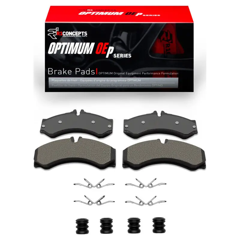 R1 02-06 Dodge Sprinter 3500 Front/Rear Optimum Oe Pads & Hardware Kit 1