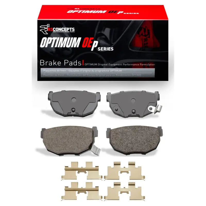R1 1981-1998 Nissan 240Sx Rear R1 Optimum Oe Pads & Hardware Kit 1