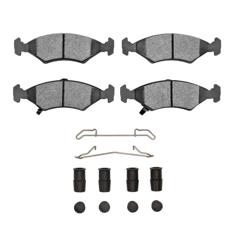 R1 94-00 Kia Sephia Front Euro Ceramic Brake Pads And Hardware Kit 1