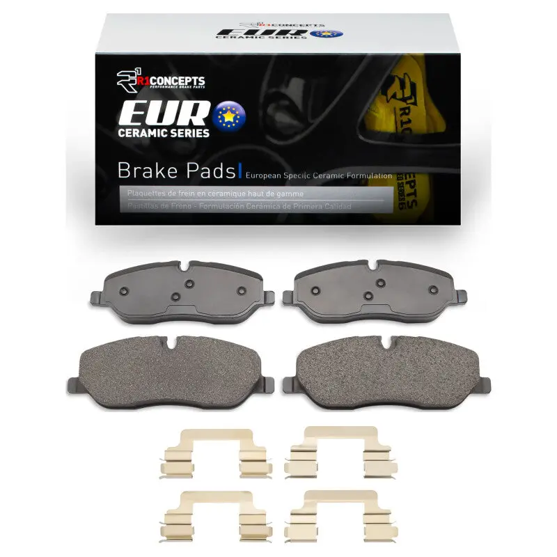 R1 05-09 Land Rover Range Rover Front Euro Ceramic Brake Pads & Hardware Kit 1