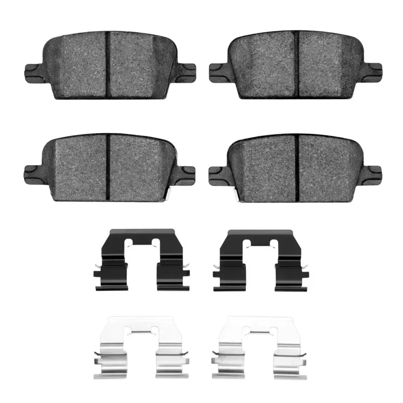 R1 16-21 Chevrolet Malibu Rear Ceramic Brake Pads & Hardware Kit 1