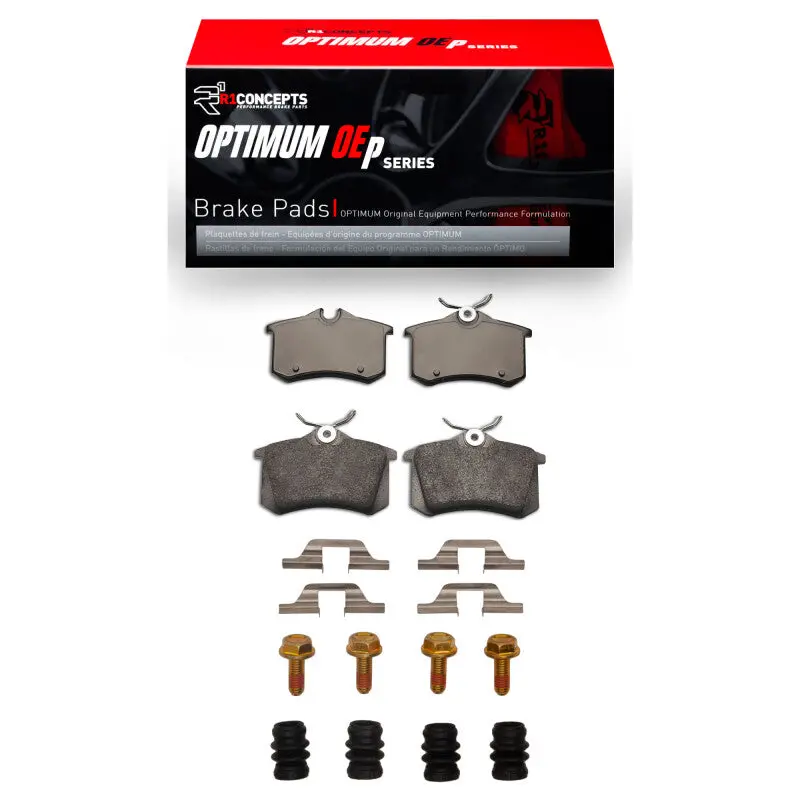 R1 99-06 Audi A6 Quattro Rear Optimum Oe Pads & Hardware Kit 1