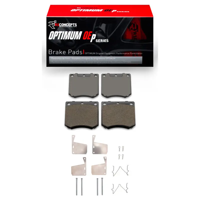 R1 70-83 Delorean Dmc 12 Front Optimum Oe Pads & Hardware Kit 1