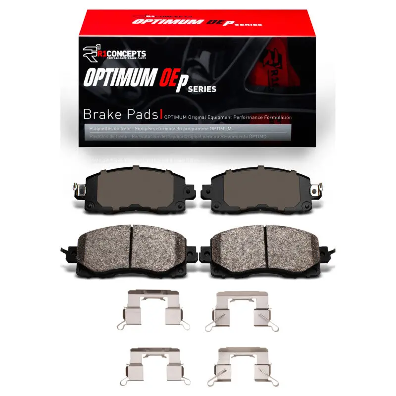 R1 2017-2025 Subaru Crosstrek Front R1 Optimum Oe Pads & Hardware Kit 1