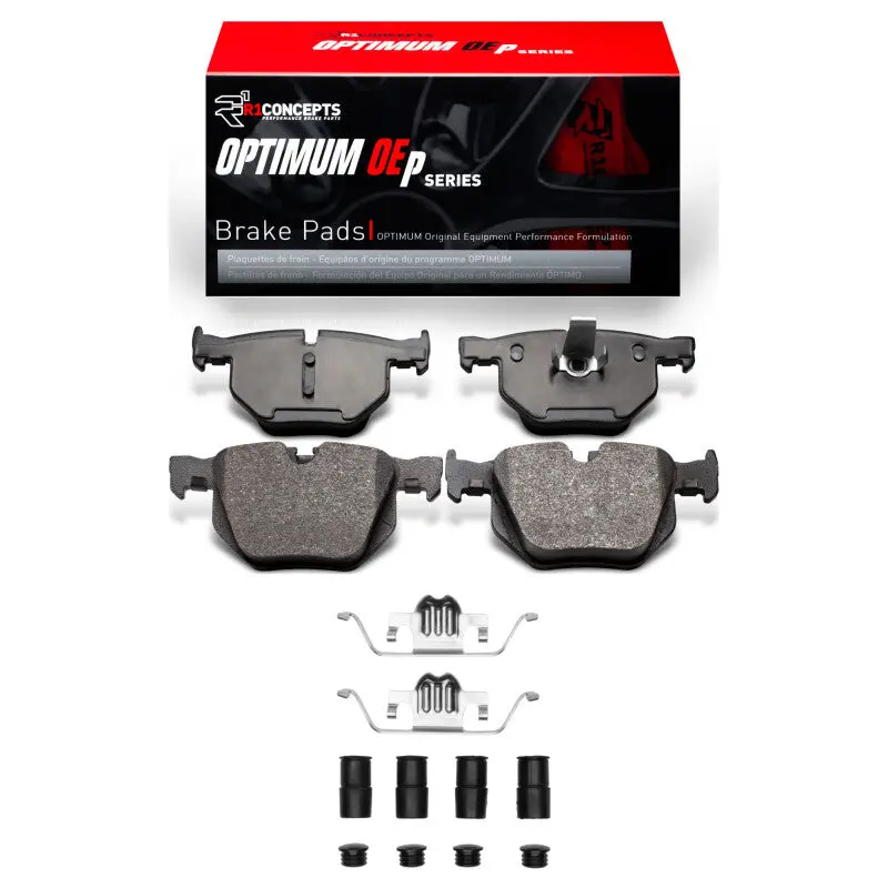 R1 04-10 Bmw 525Xi Rear Optimum Oe Pads & Hardware Kit 1