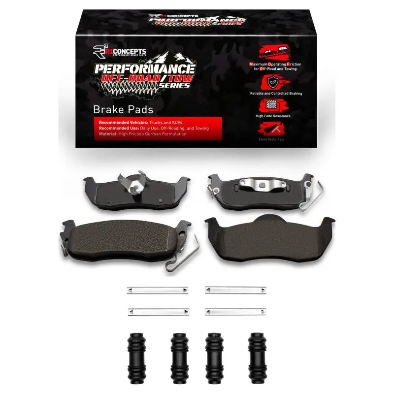 R1 2004-2015 Infiniti Qx56 Rear Performance Off-Road/Tow Brake Pads & Hardware Kit 1