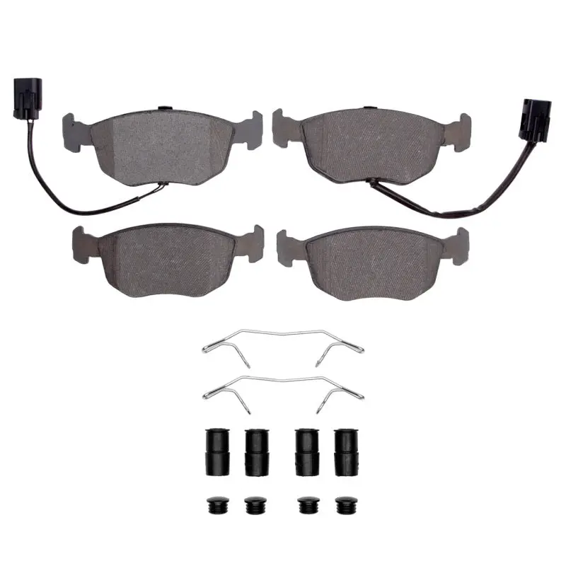 R1 99-00 Ford Contour Front Semi Met Pads & Hardware Kit 1