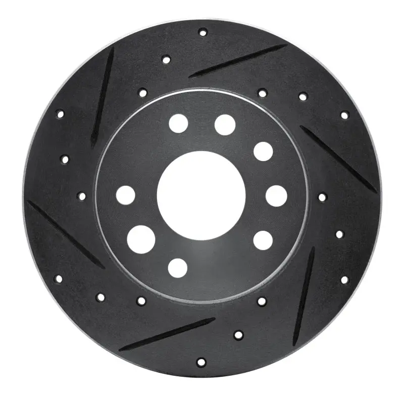 R1 82-82 Buick Skyhawk Front Left Drilled & Slotted Silver Brake Rotor 1