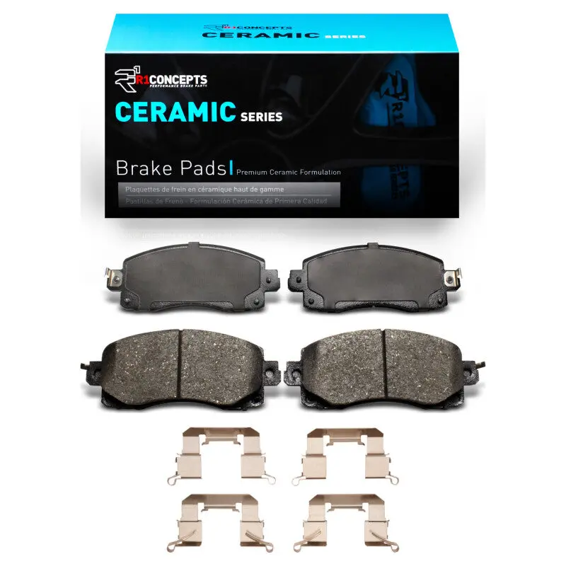 R1 2019-2025 Subaru Crosstrek Front R1 Ceramic Pads & Hardware Kit 1