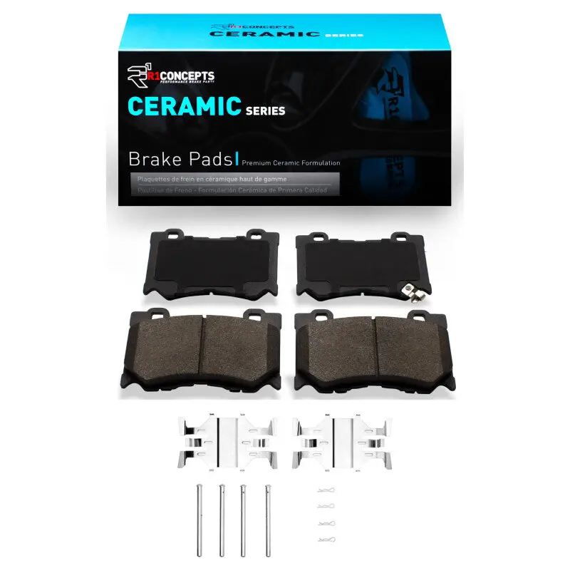 R1 2008-2025 Infiniti M37 Front R1 Ceramic Pads & Hardware Kit 1