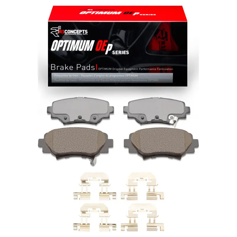 R1 2014-2018 Mazda 3 Rear R1 Optimum Oe Pads & Hardware Kit 1