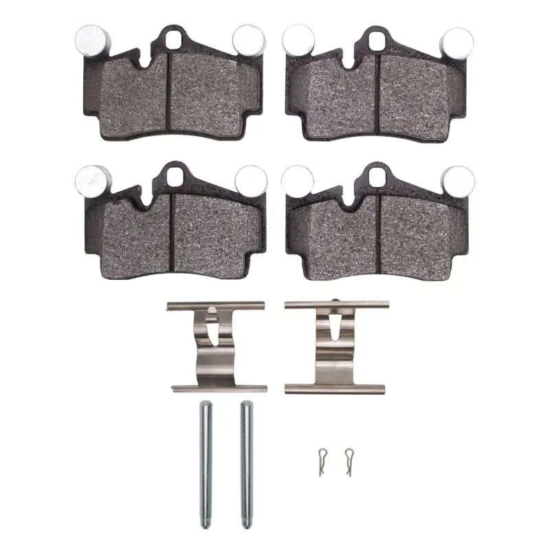 R1 03-15 Audi Q7 Rear Euro Ceramic Pads & Hardware Kit 1