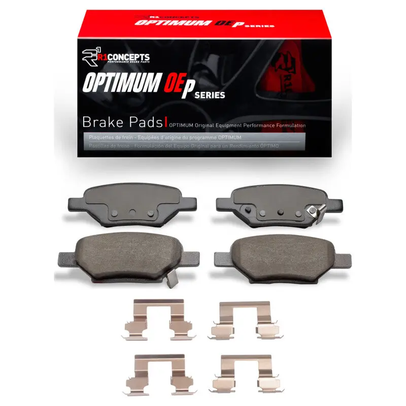 R1 04-12 Chevrolet Cobalt Rear Optimum Oe Brake Pads & Hardware Kit 1