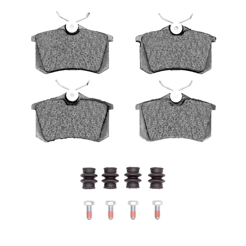 R1 97-08 Audi A4 (Mexico) Rear Euro Ceramic Pads & Hardware Kit 1