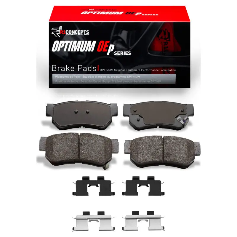 R1 99-10 Hyundai Tucson Rear Optimum Oe Pads & Hardware Kit 1