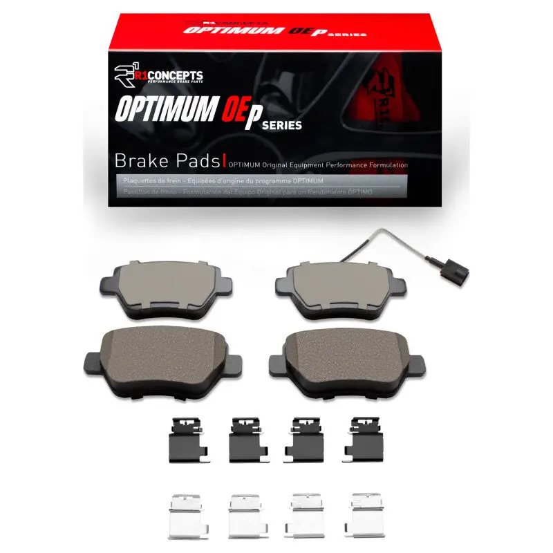 R1 2014-2016 Maserati Ghibli Rear R1 Optimum Oe Pads & Hardware Kit 1