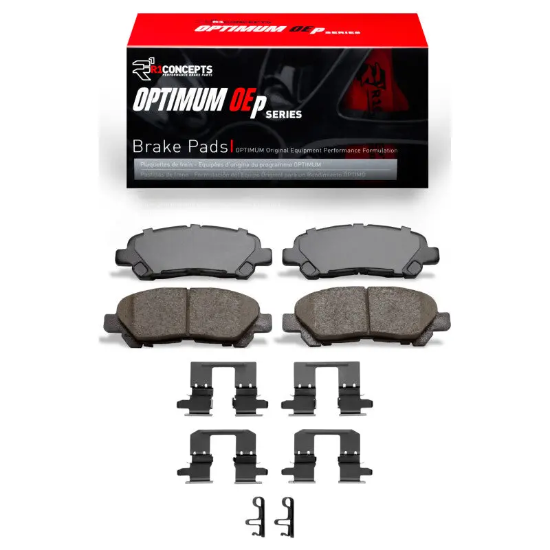 R1 08-13 Toyota Highlander Rear Optimum Oe Pads & Hardware Kit 1
