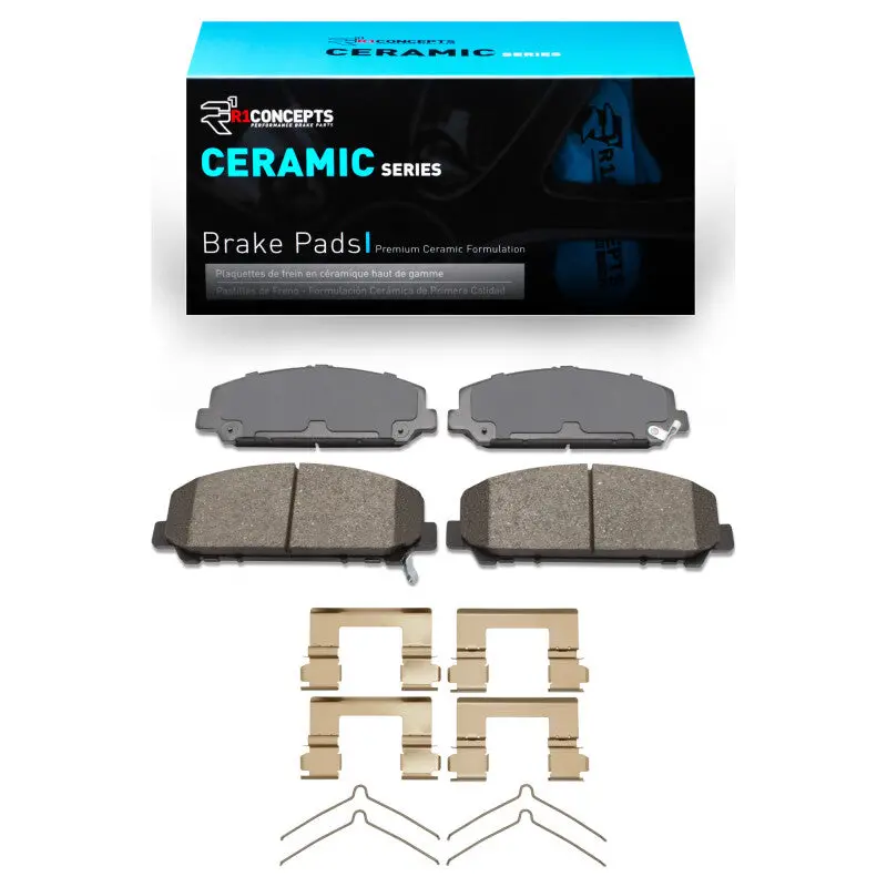 R1 2005-2024 Infiniti Qx56 Front R1 Ceramic Pads & Hardware Kit 1