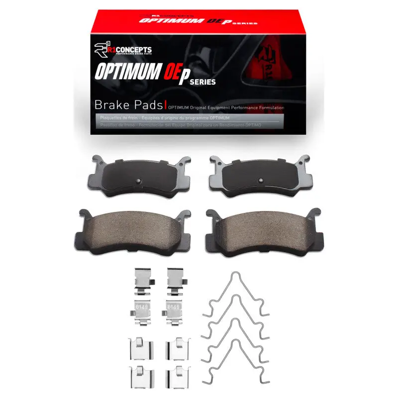 R1 87-95 Mazda 323 Rear Optimum Oe Pads & Hardware Kit 1